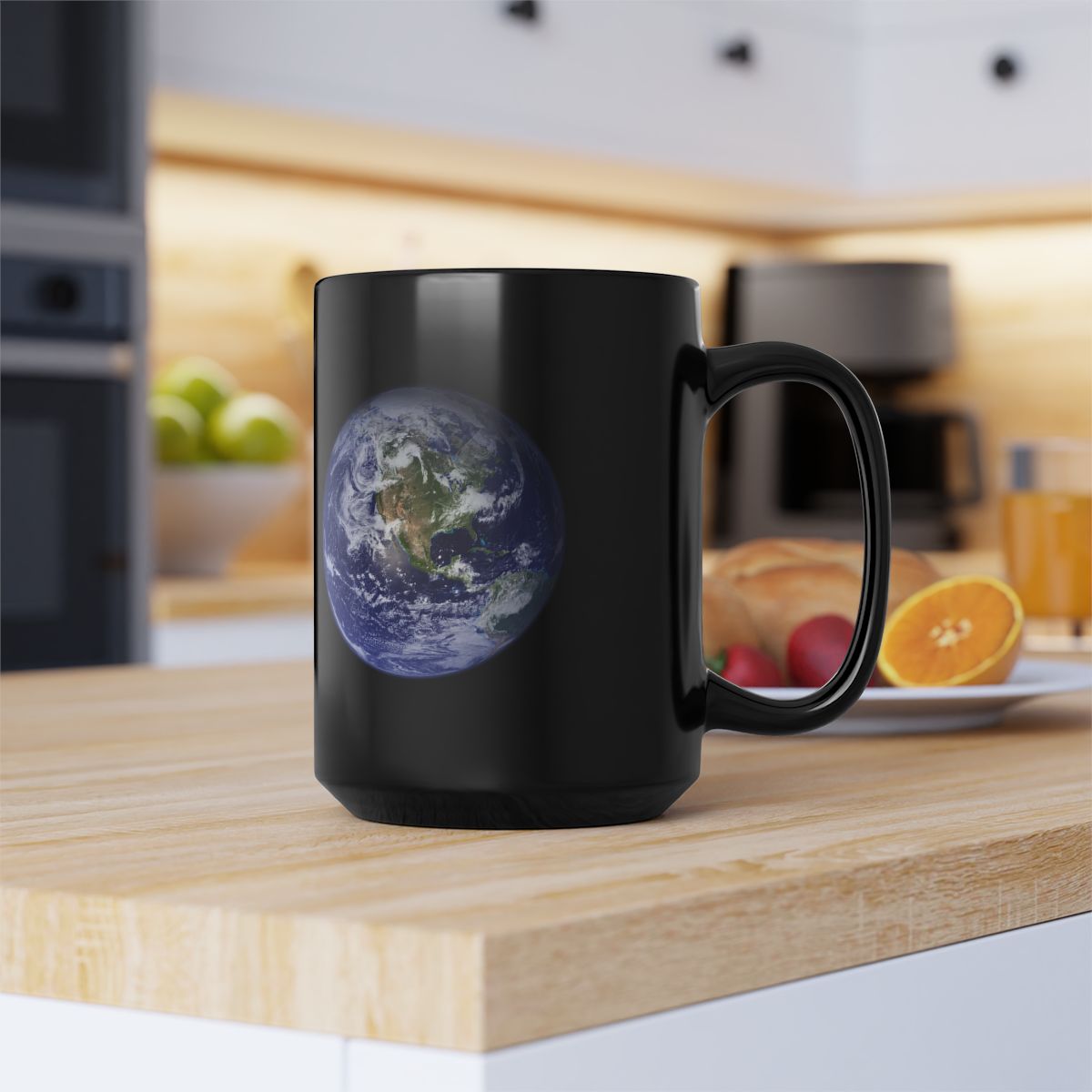 EARTH Black Mug