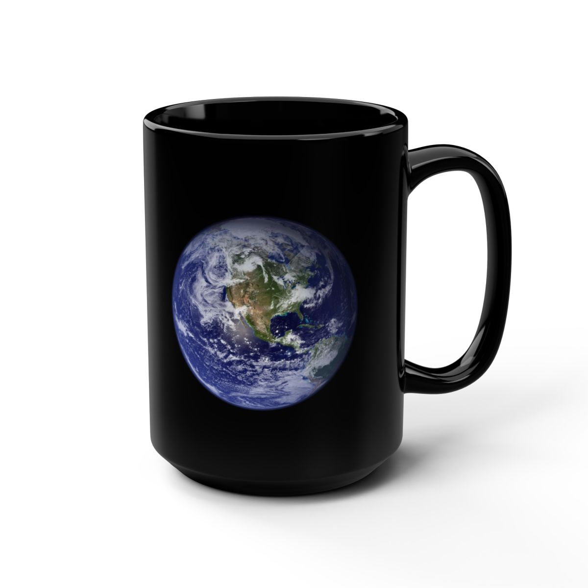 EARTH Black Mug