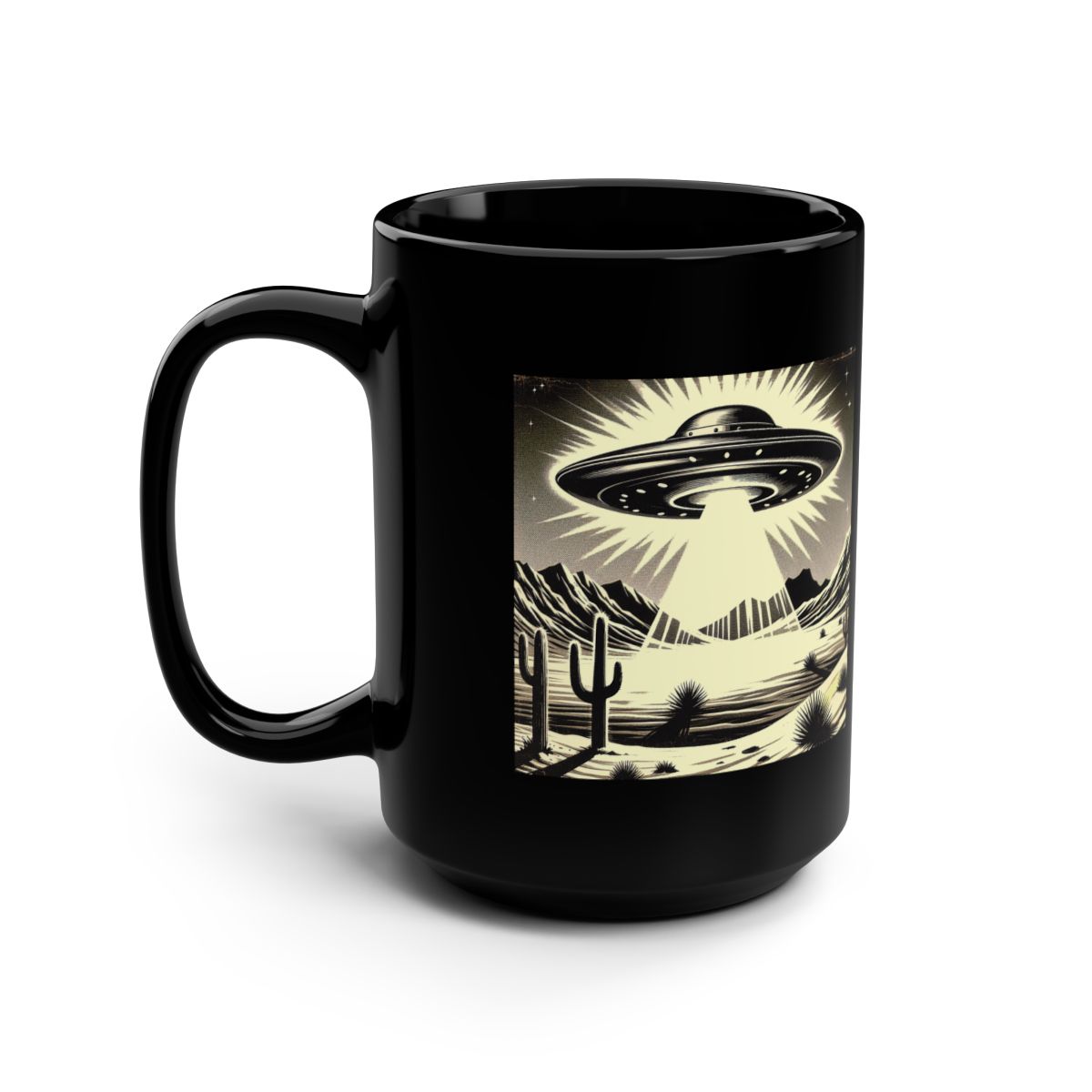 Black UFO Mug