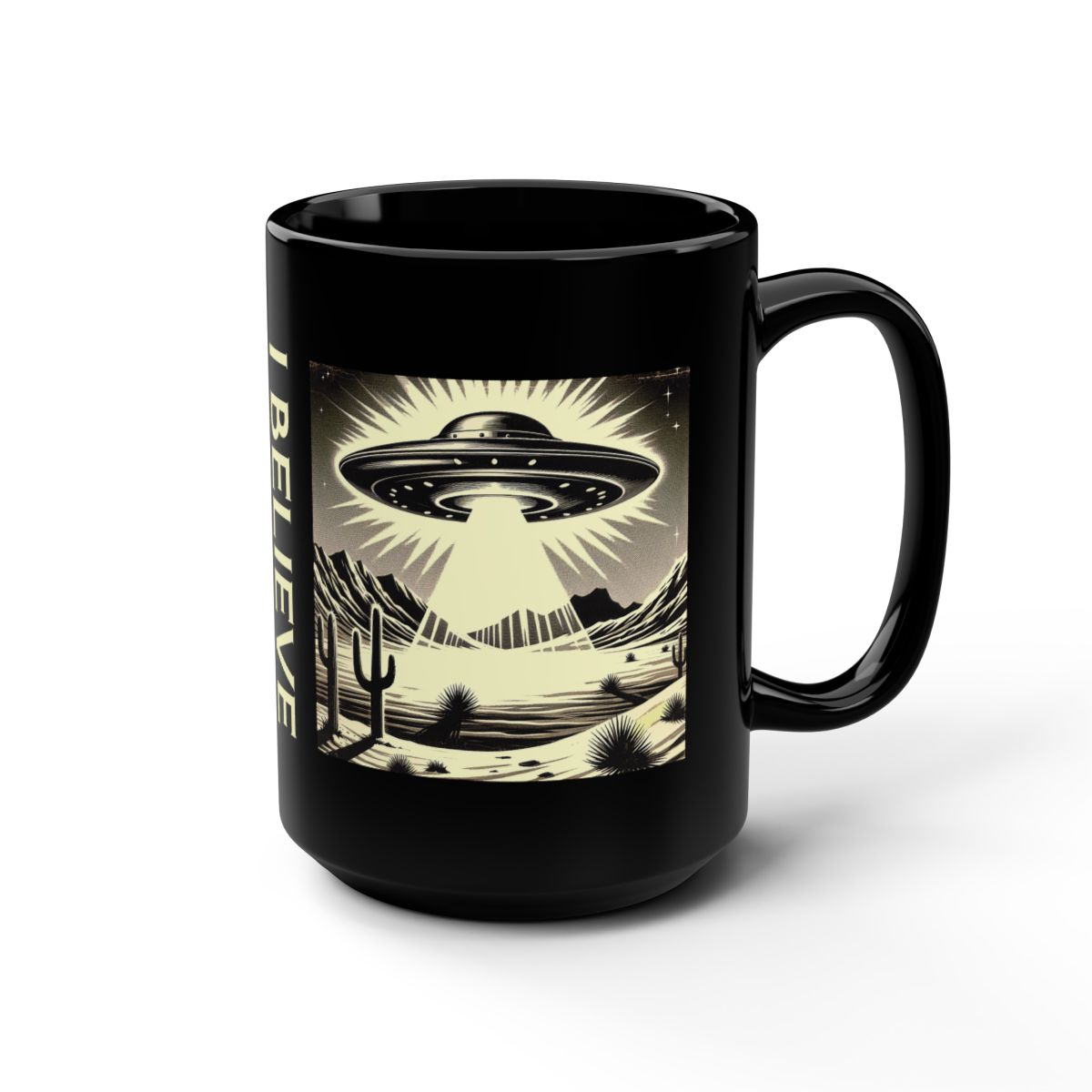 Black UFO Mug