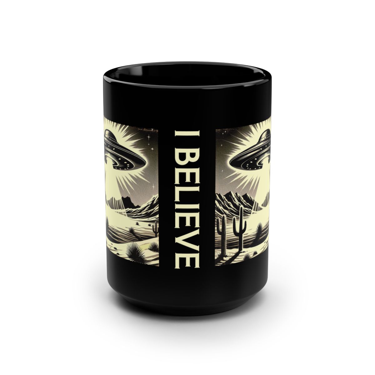 Black UFO Mug