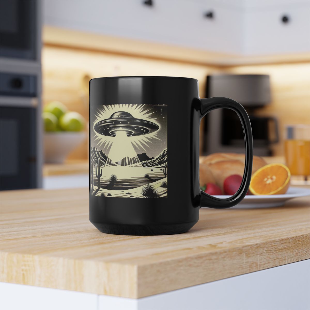 Black UFO Mug