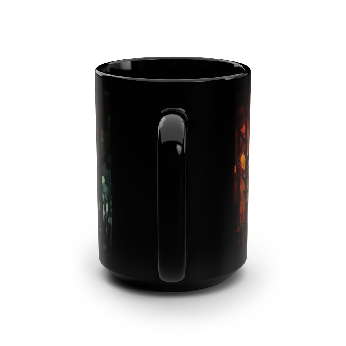PAINTED BIGFOOT Black Coffee Mug