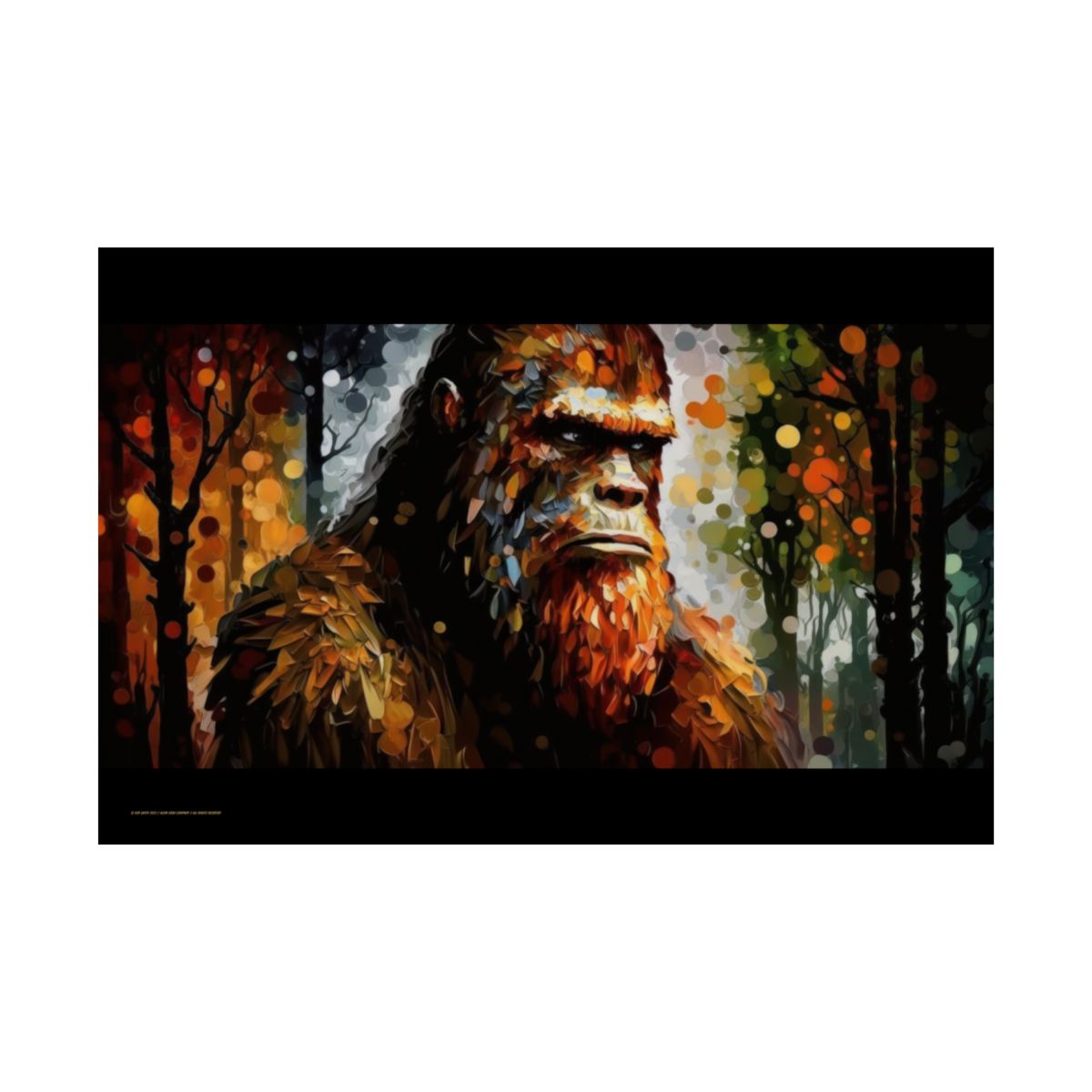 Painted Bigfoot Poster 24x18 &36x24in.