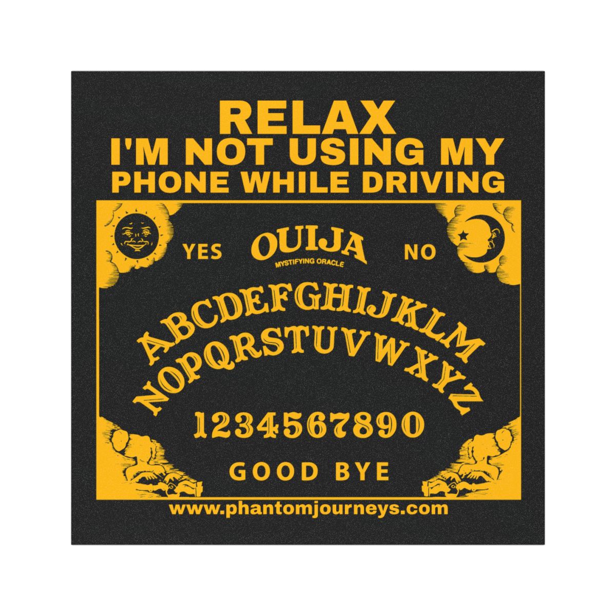 Ouija Board Car Magnet