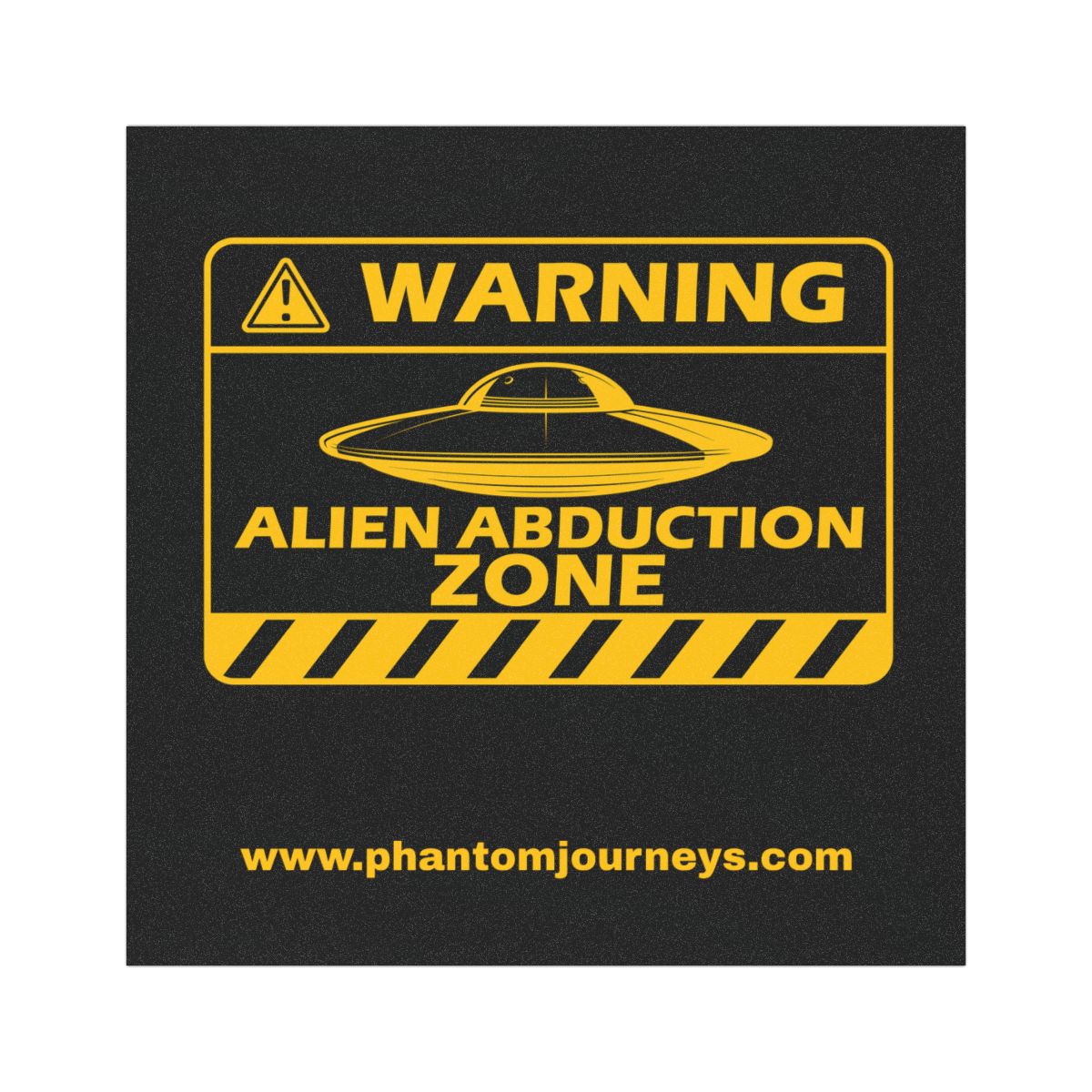 Alien Abduction Zone Car Magnet
