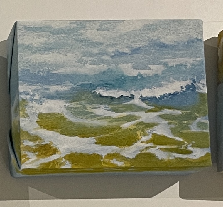 Wave series "Wave5" 5'x4' Gallery wood panel 100% Cotton Arches 140LB Paper