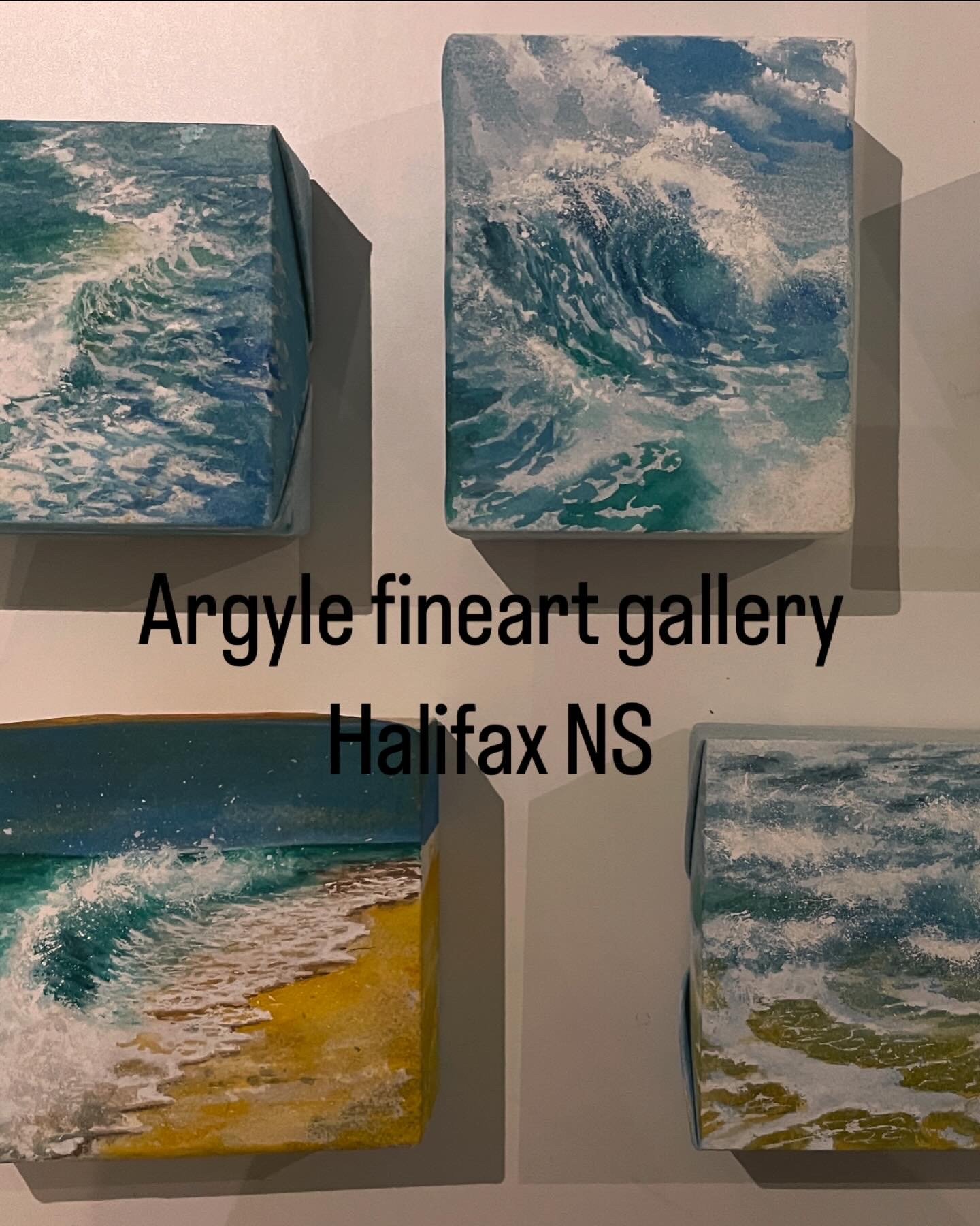 Wave series "Wave5" 5'x4' Gallery wood panel 100% Cotton Arches 140LB Paper