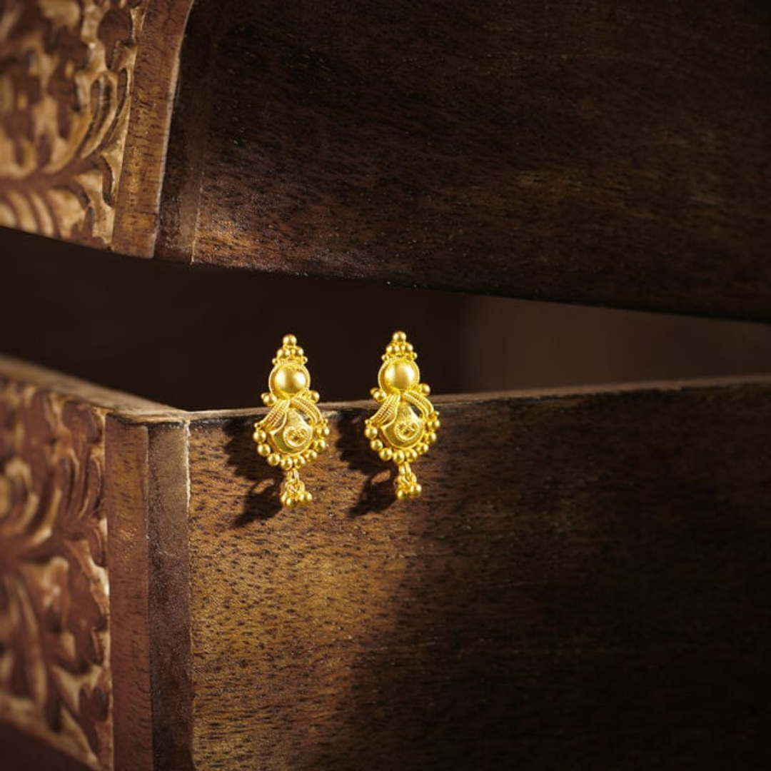 Traditional Gold Earrings