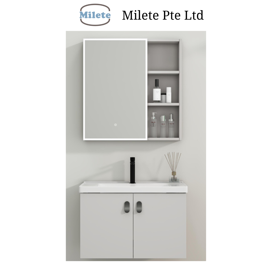 Vanity Set with Touch Screen Light