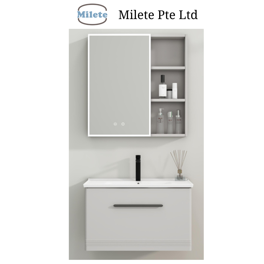Vanity Set with Touch Screen Light Control