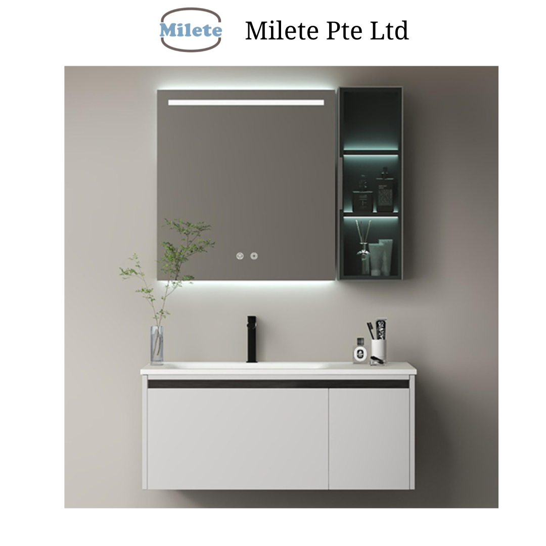 Vanity Set with Touch Screen Light Control