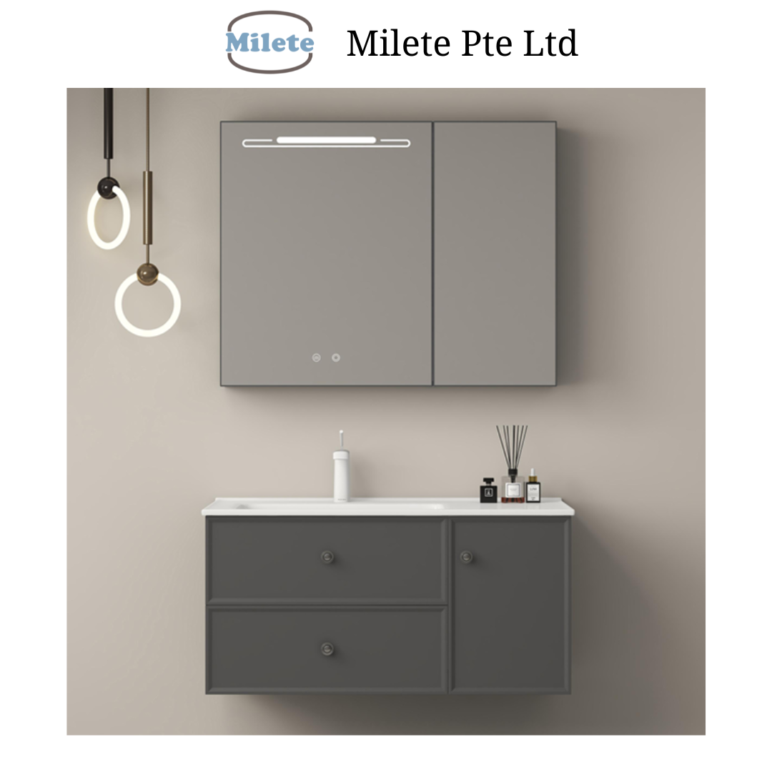 Vanity Set with Touch Screen Light Control