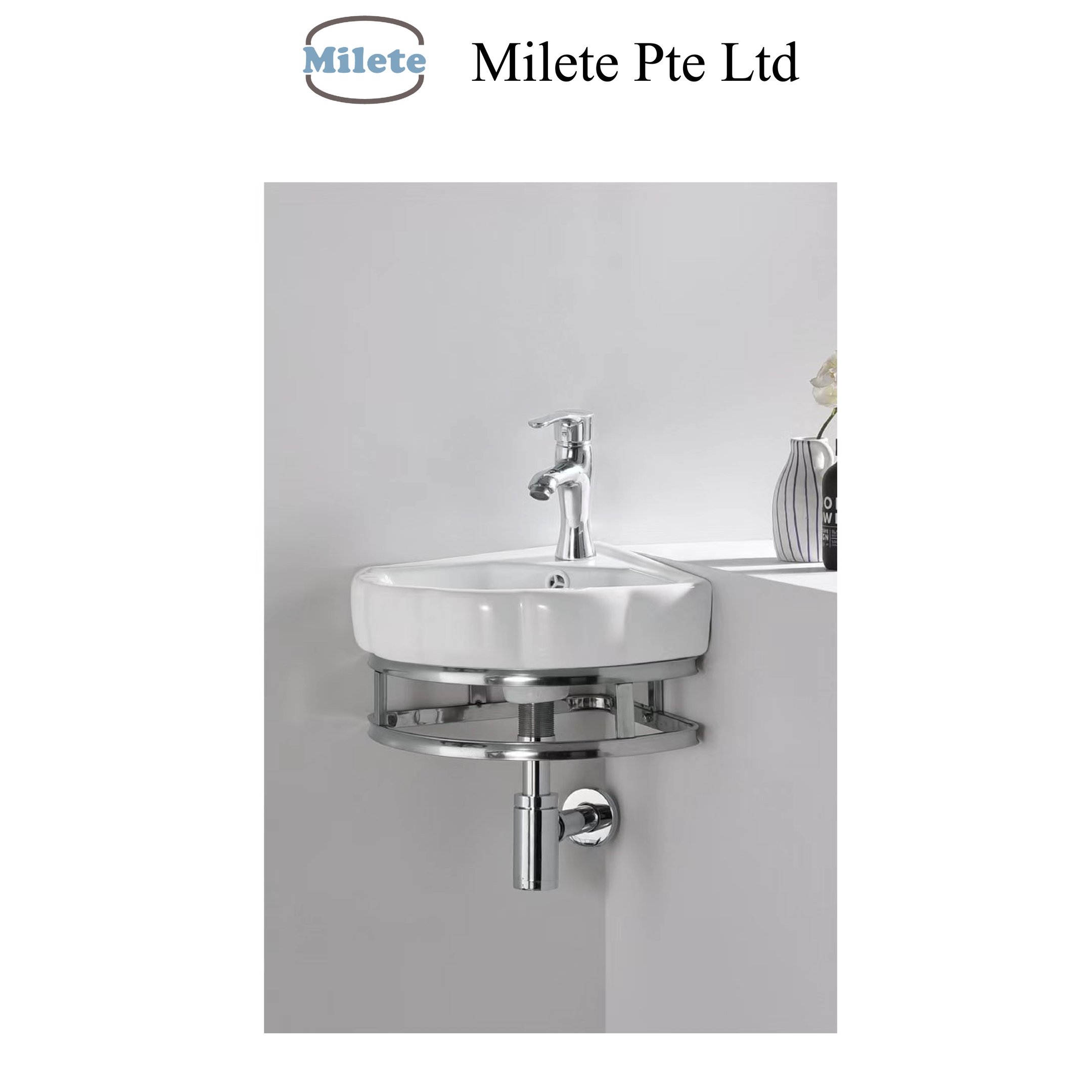 Modern Bathroom Basin with Towel Rail