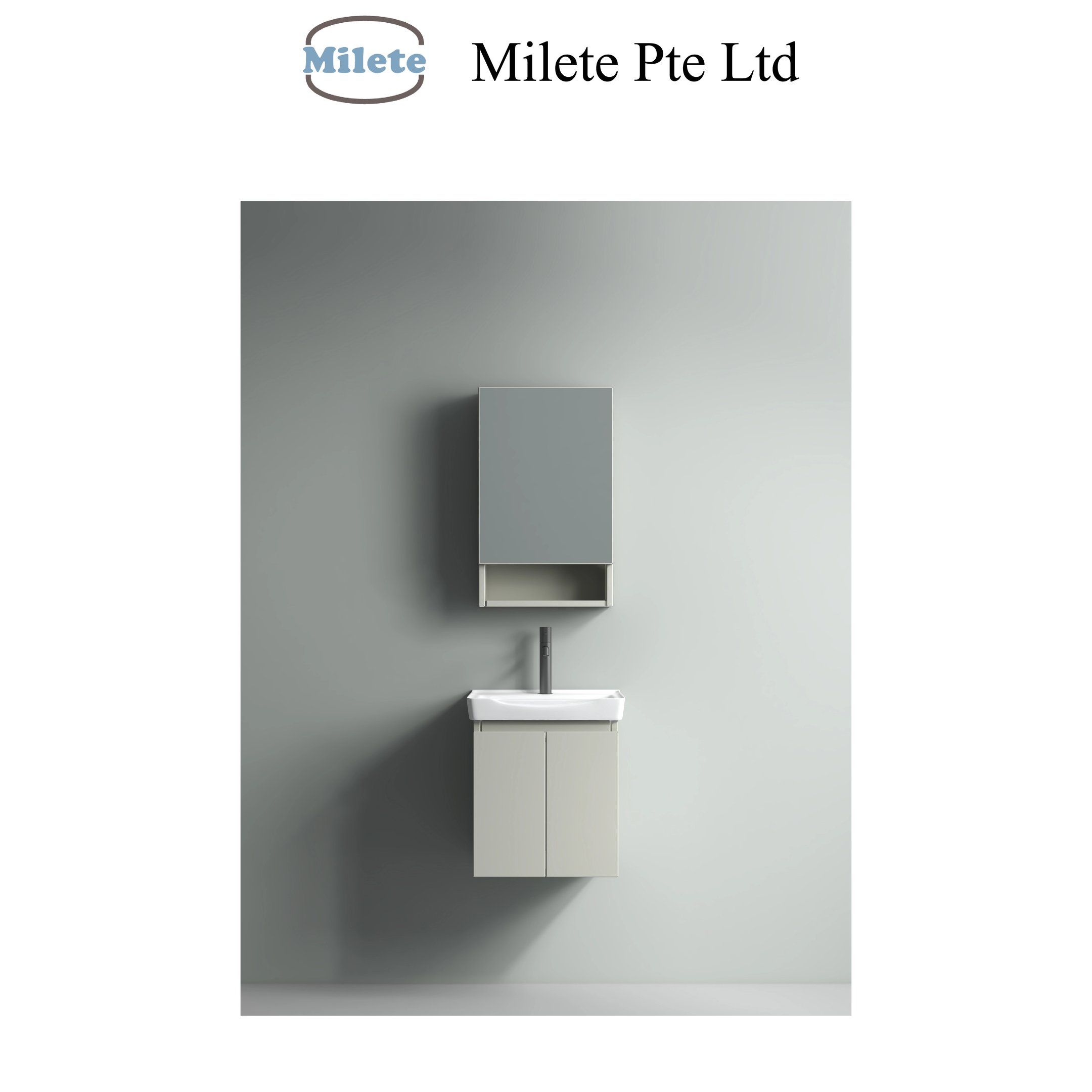 Bathroom Vanity Set with Mirror Cabinet and Storage