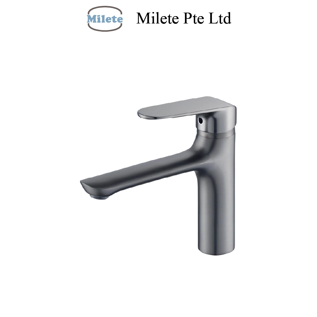 Modern Basin Tap – Available in Matte Grey & Polished Chrome