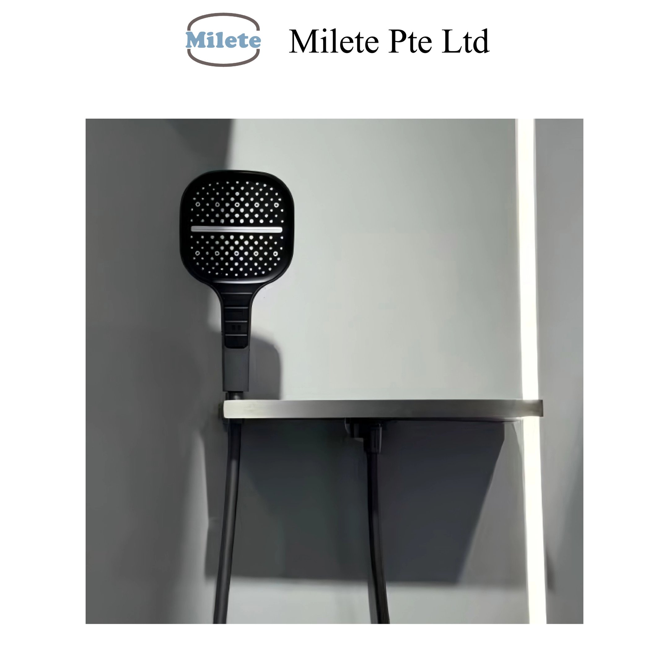 7-Function Handheld Shower Head with One-Click Water Stop