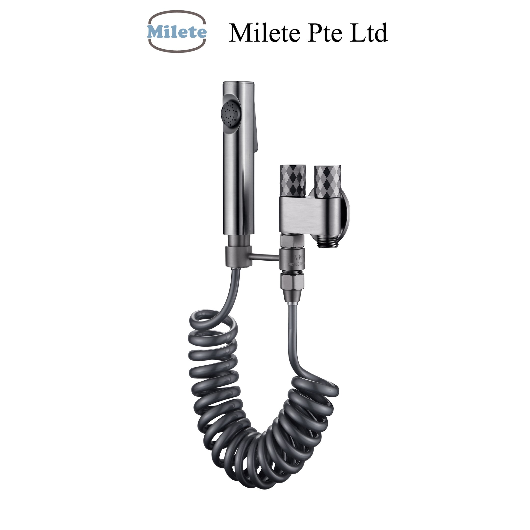 Premium Solid Brass Handheld Bidet Spray with Coiled Hose