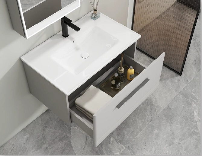 Vanity Set with Touch Screen Light Control