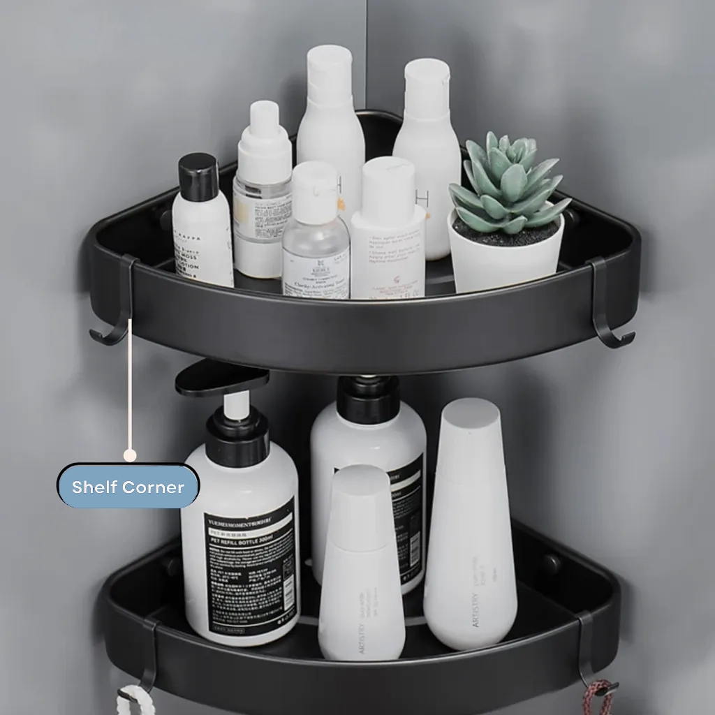 5-Piece Bathroom Accessories Set - Wall Mounted Storage & Organizer Kit