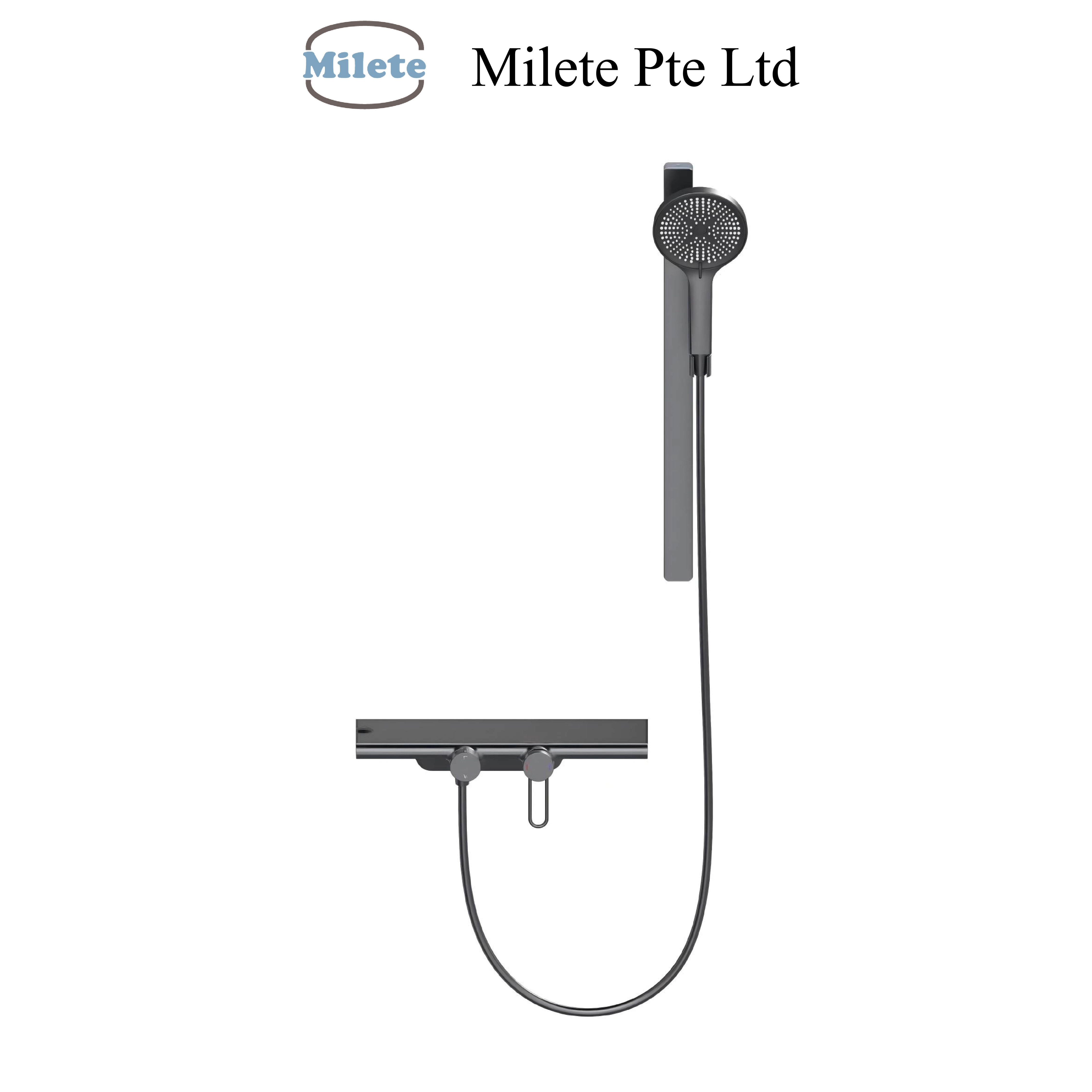 Minimalist Wall-Mounted Multi Function Shower Mixer with Handheld Spray