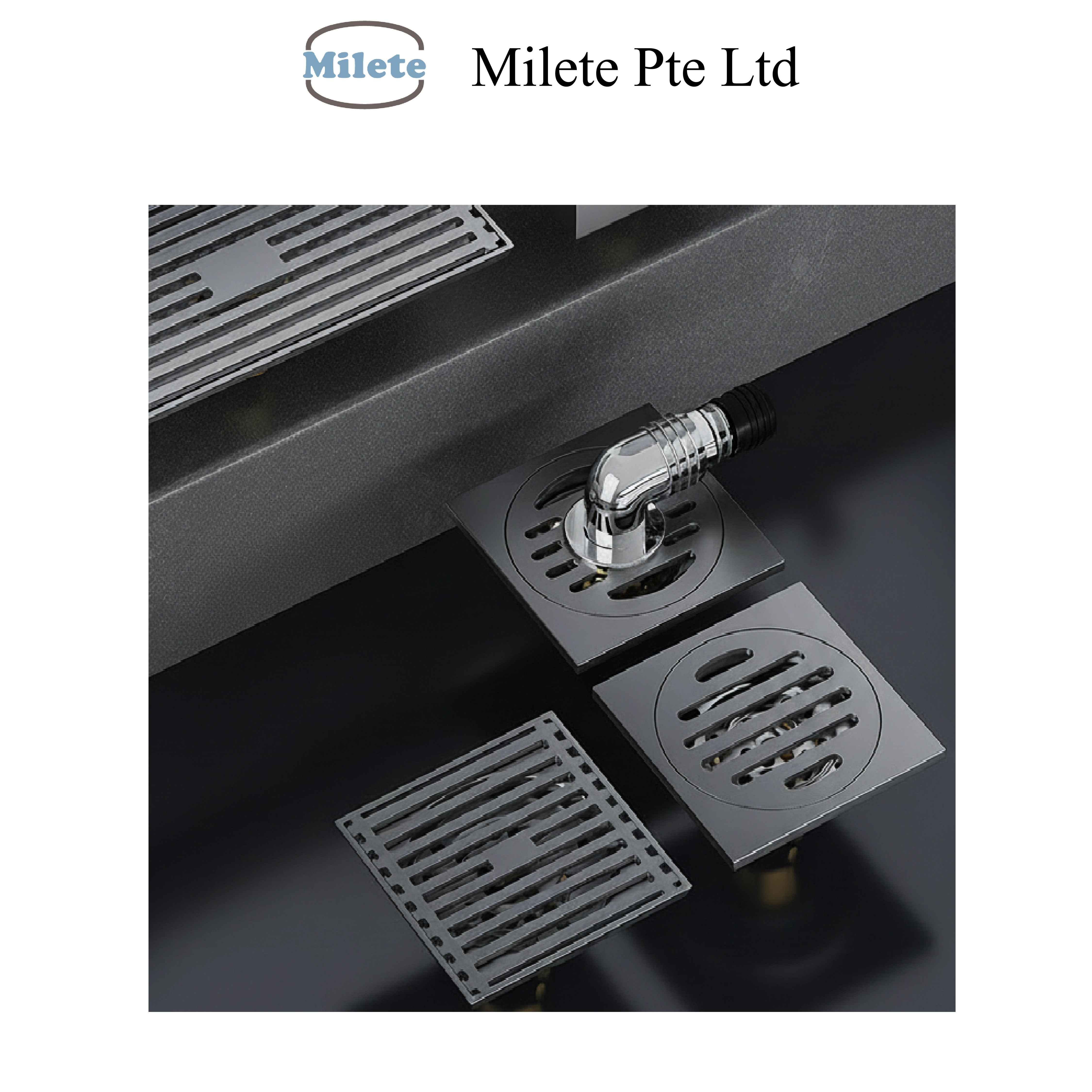 304 Stainless Steel Floor Drain – Square & Long Strip Designs, Anti-Odor for Bathroom, Toilet & Washing Machine