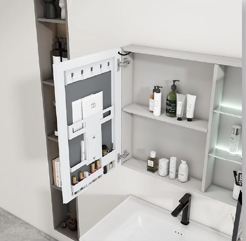 Vanity Set with Touch Screen Light Control