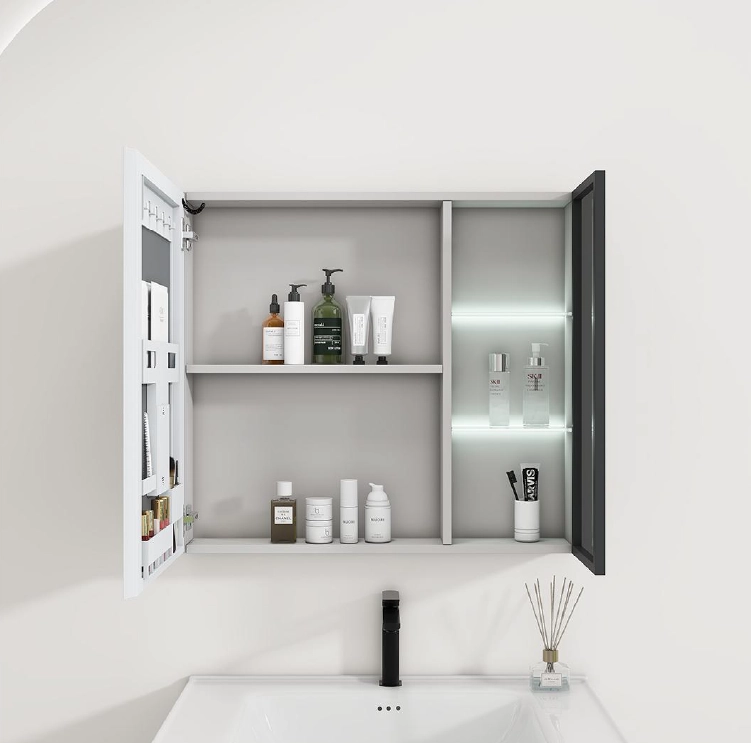 Vanity Set with Touch Screen Light Control