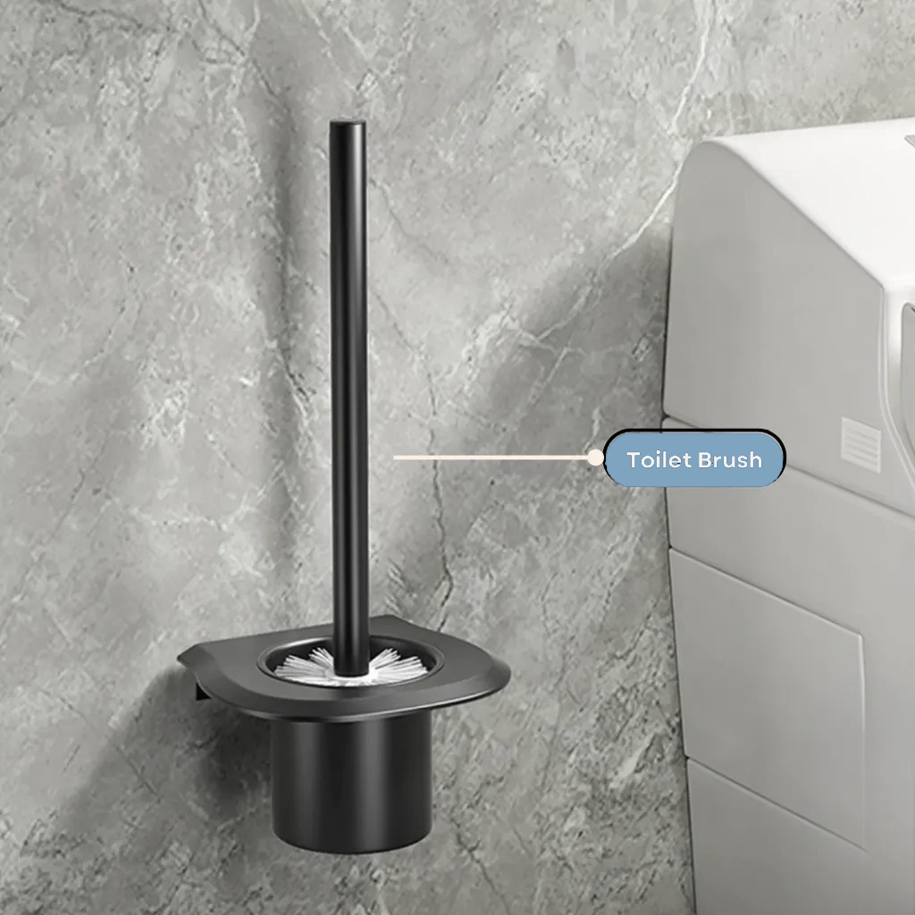 5-Piece Bathroom Accessories Set - Wall Mounted Storage & Organizer Kit