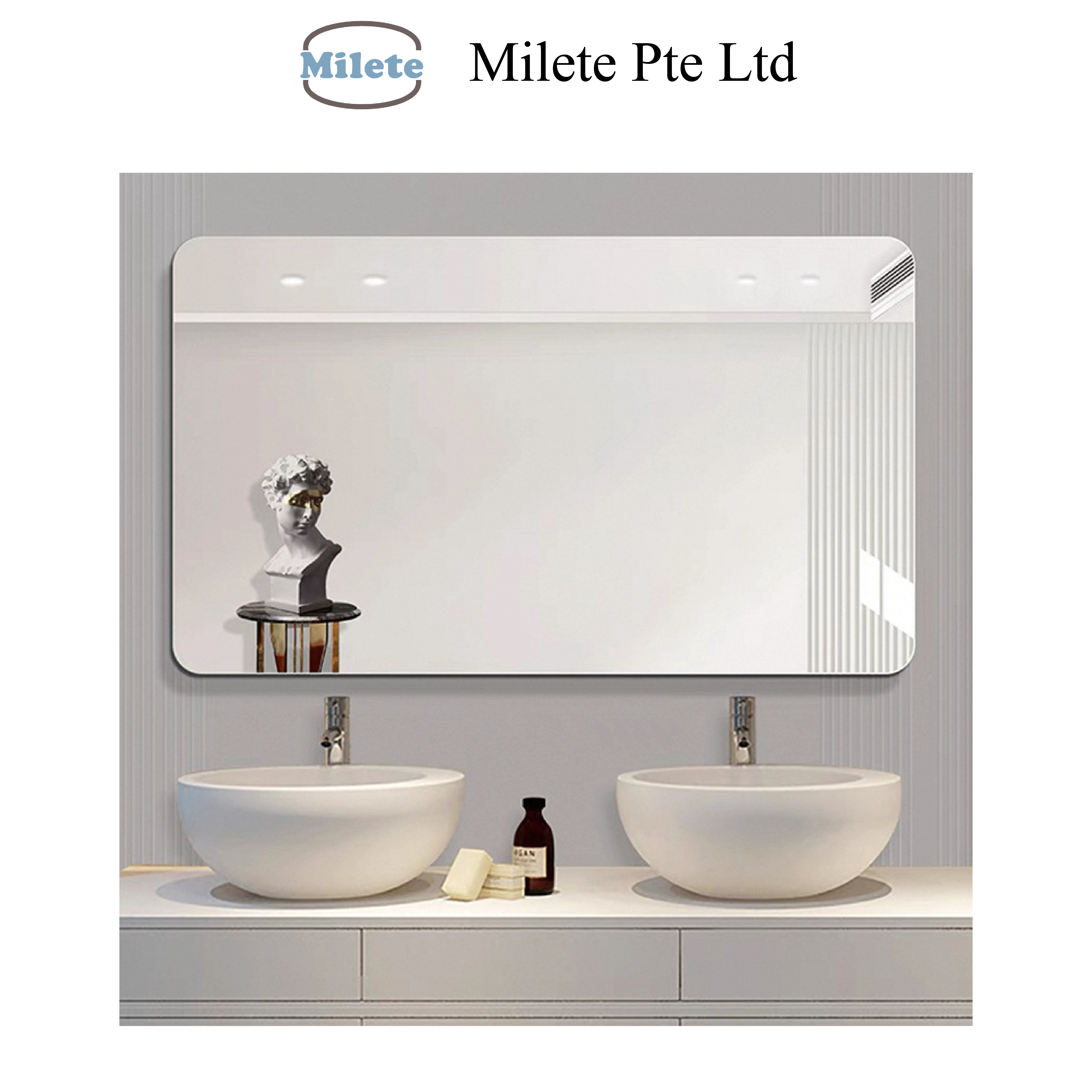 6000 × 400mm Extra-Wide Wall Mirror – Modern Panoramic Design for Living Spaces & Bathrooms