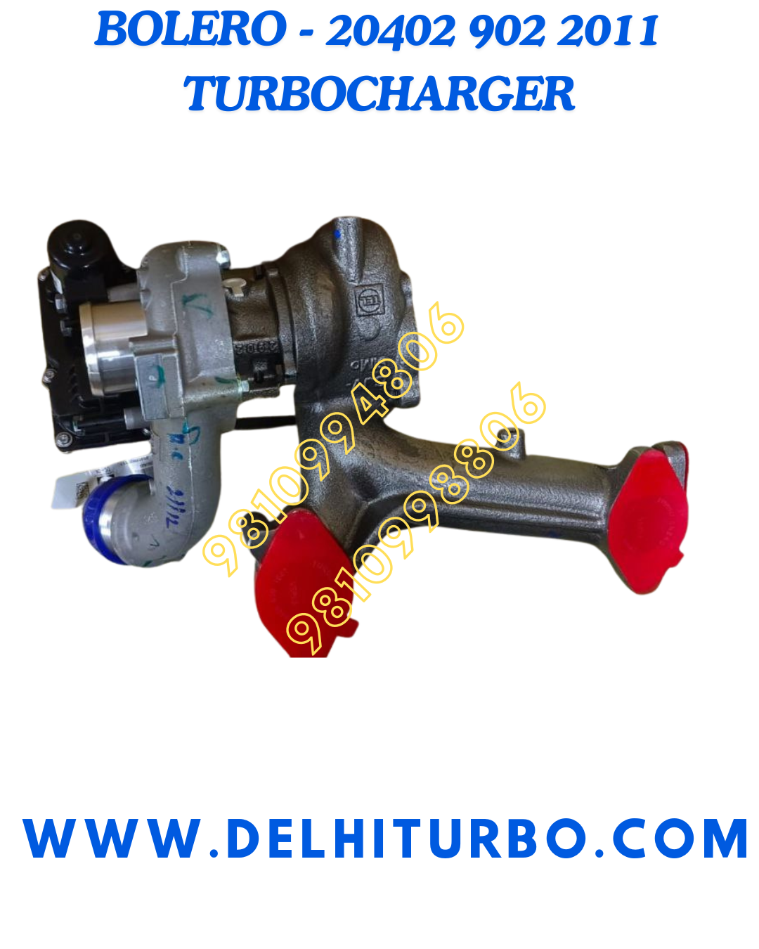 TURBOCHARGER MAHINDRA BOLERO BS6 204029822011 TEL