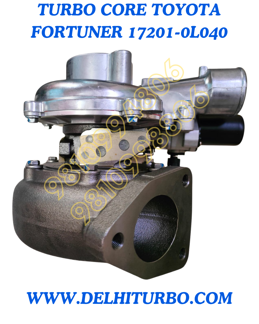 TURBOCHARGER FOR TOYOTA FORTUNER 17201-0L040, 172010L040