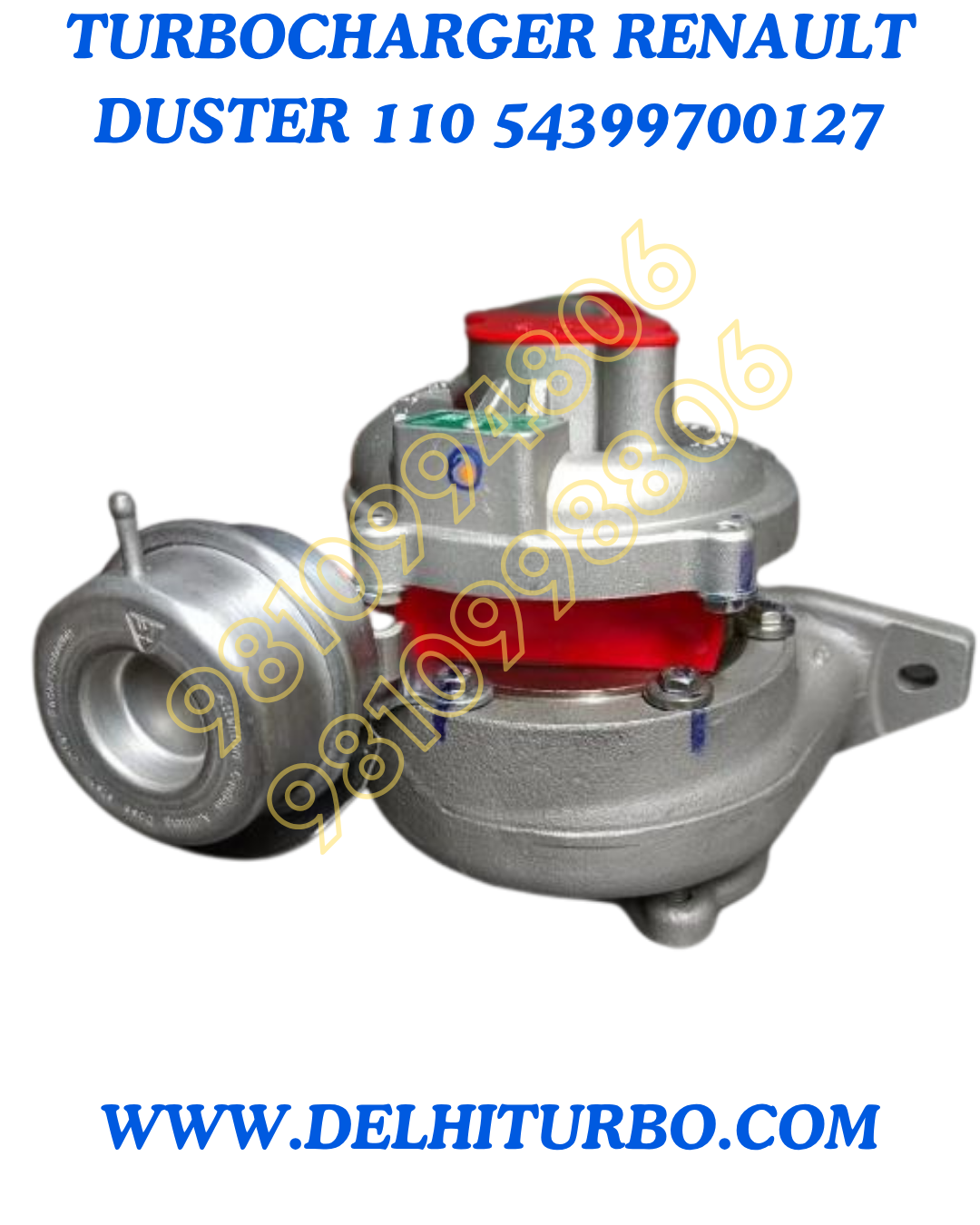 TURBOCHARGER RENAULT DUSTER 110 Bhp TEL 3946902001, 54399700127, BV39-0127