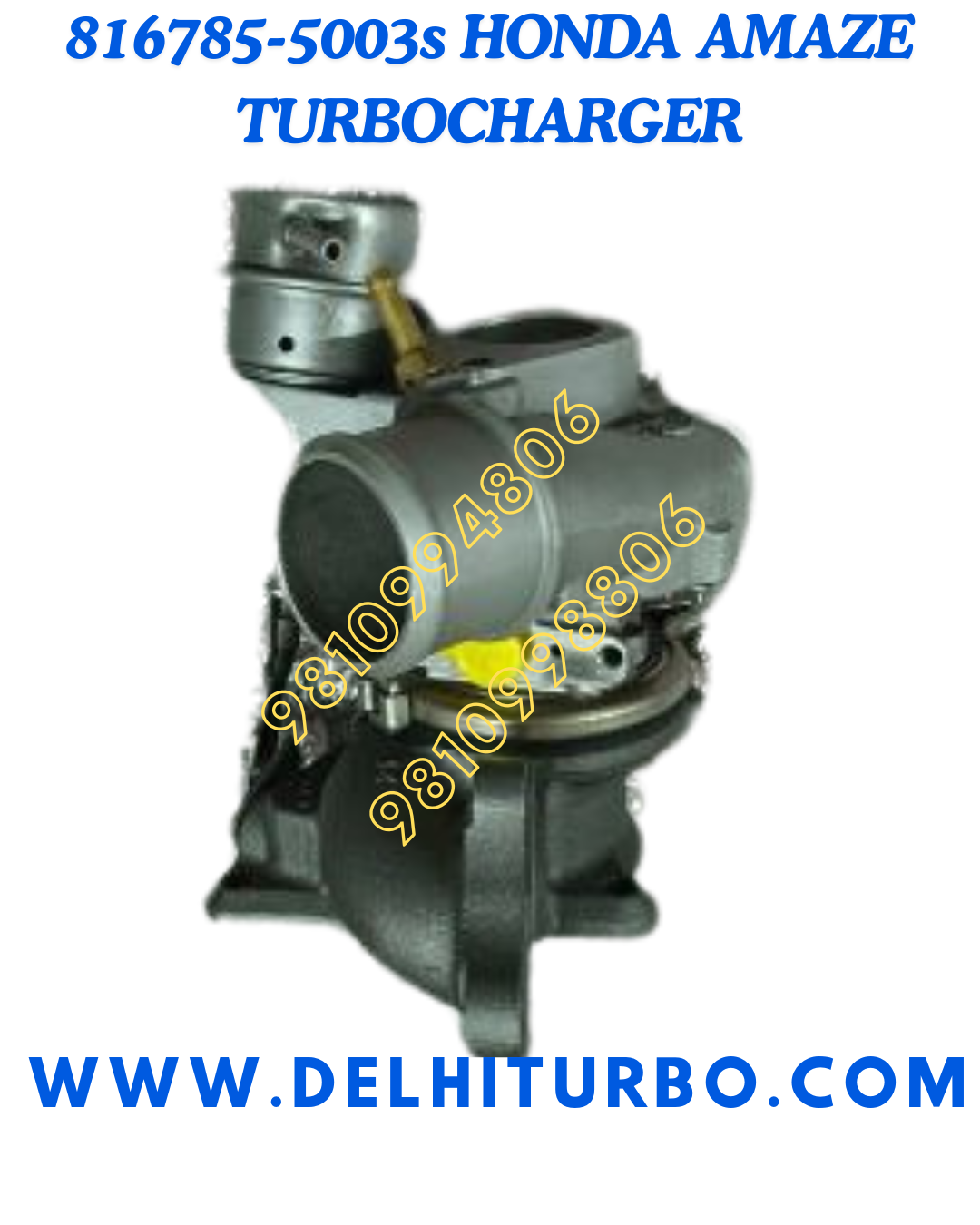 TURBOCHARGER FOR HONDA AMAZE/ MOBILIO/ BRV 816785-5003s