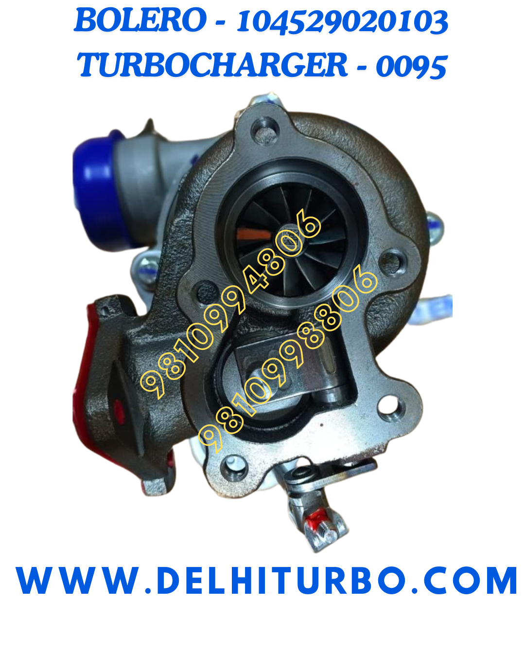TURBOCHARGER FOR MAHINDRA BOLERO 53039700095 TEL