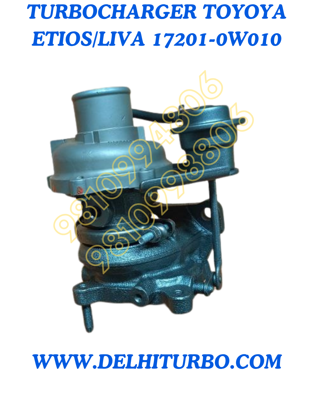 TURBOCHARGER FOR TOYOTA ETIOS/LIVA 17201-0W010