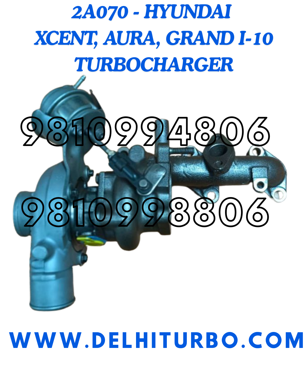 TURBOCHARGER HYUNDAI GRAND I-10, XCENT, AURA 28201-2A070