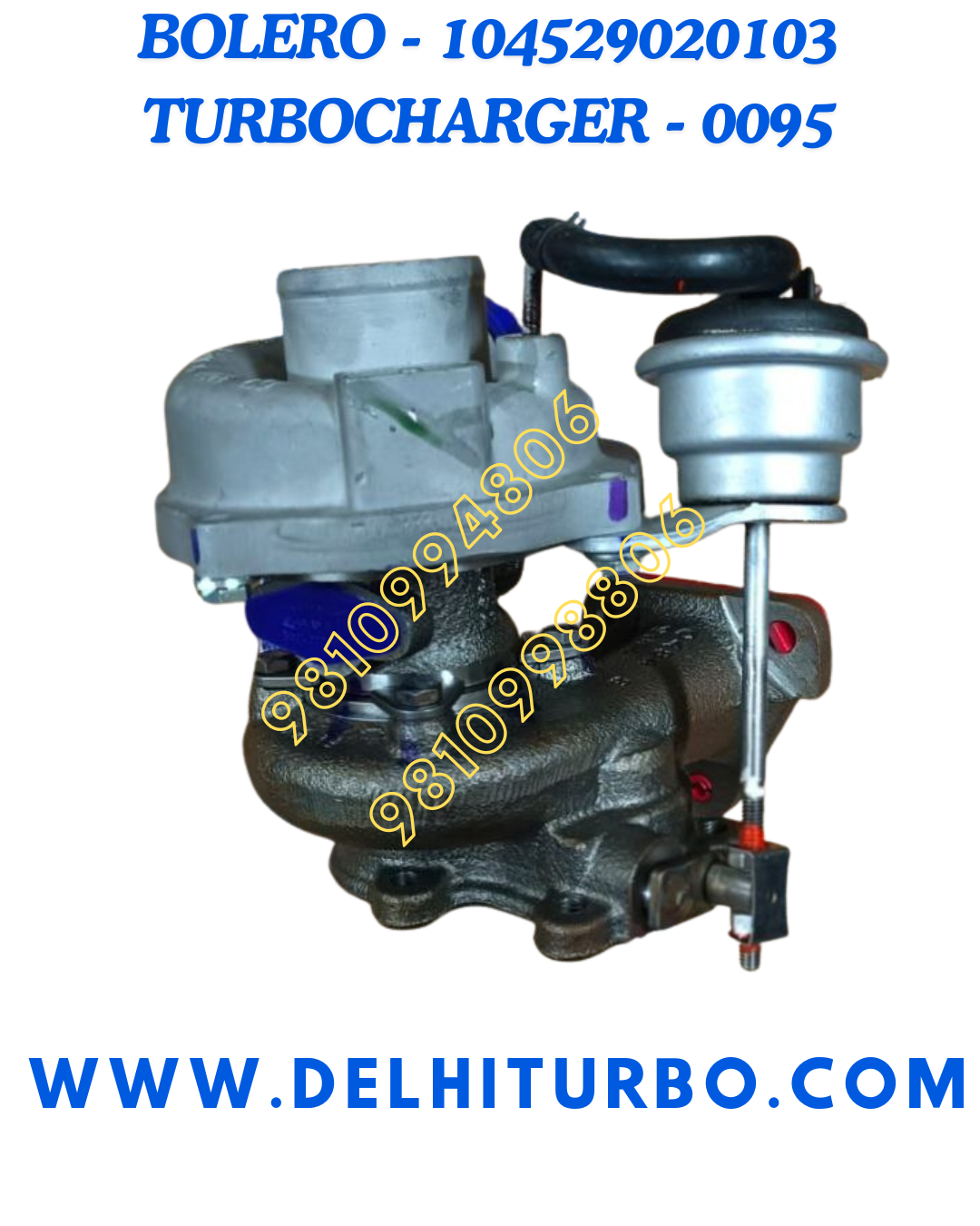 TURBOCHARGER FOR MAHINDRA BOLERO 53039700095 TEL