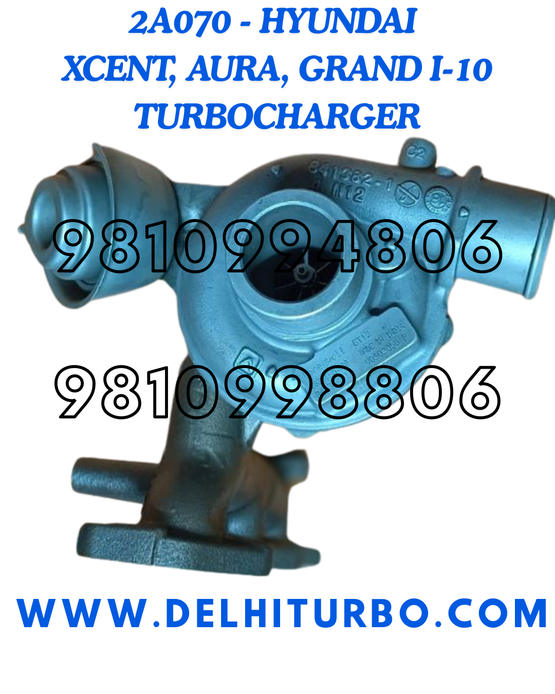 TURBOCHARGER HYUNDAI GRAND I-10, XCENT, AURA 28201-2A070