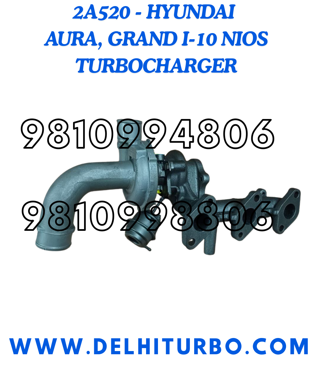 TURBOCHARGER HYUNDAI AURA, GRAND I10 NIOS 28201-2a520