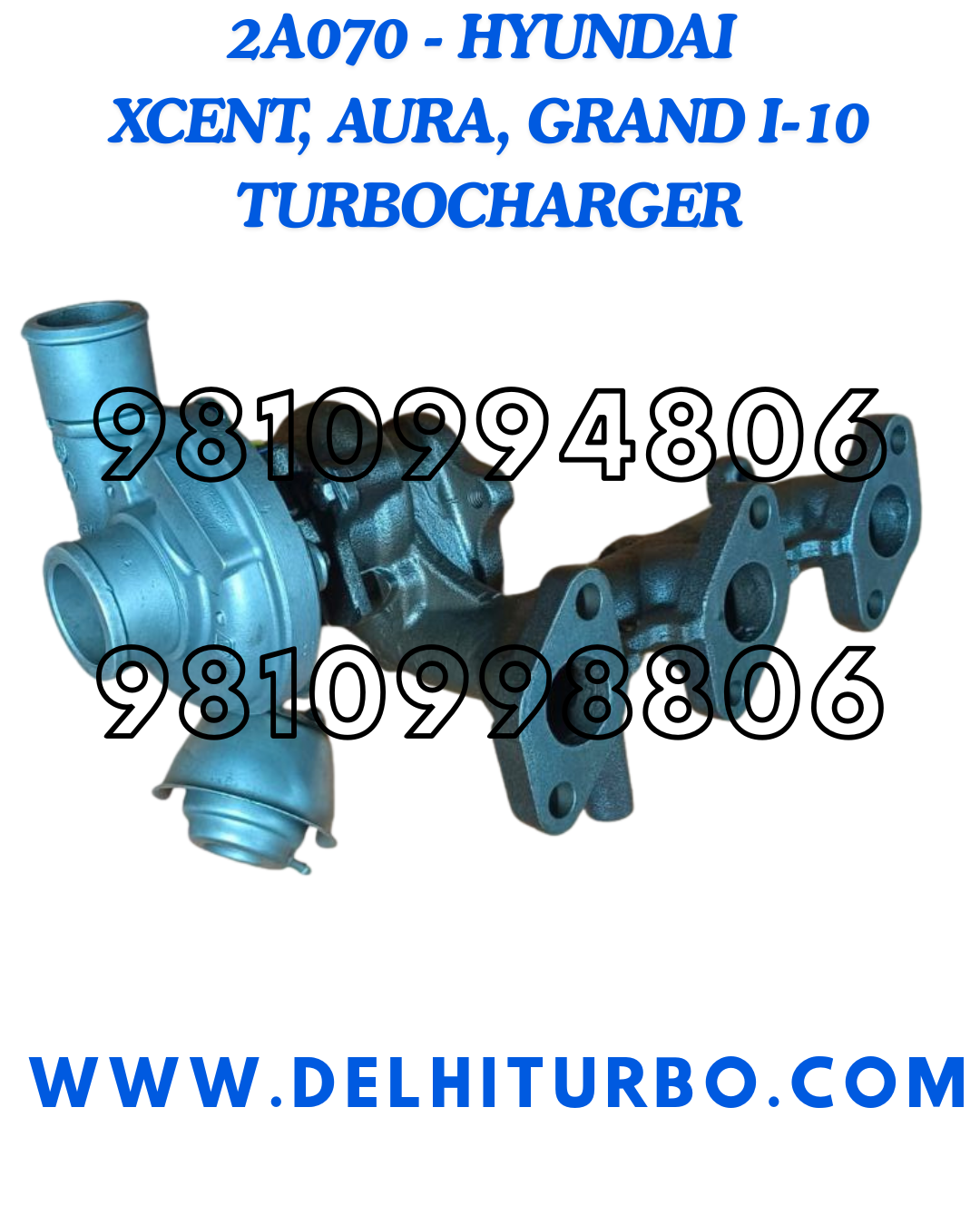TURBOCHARGER HYUNDAI GRAND I-10, XCENT, AURA 28201-2A070