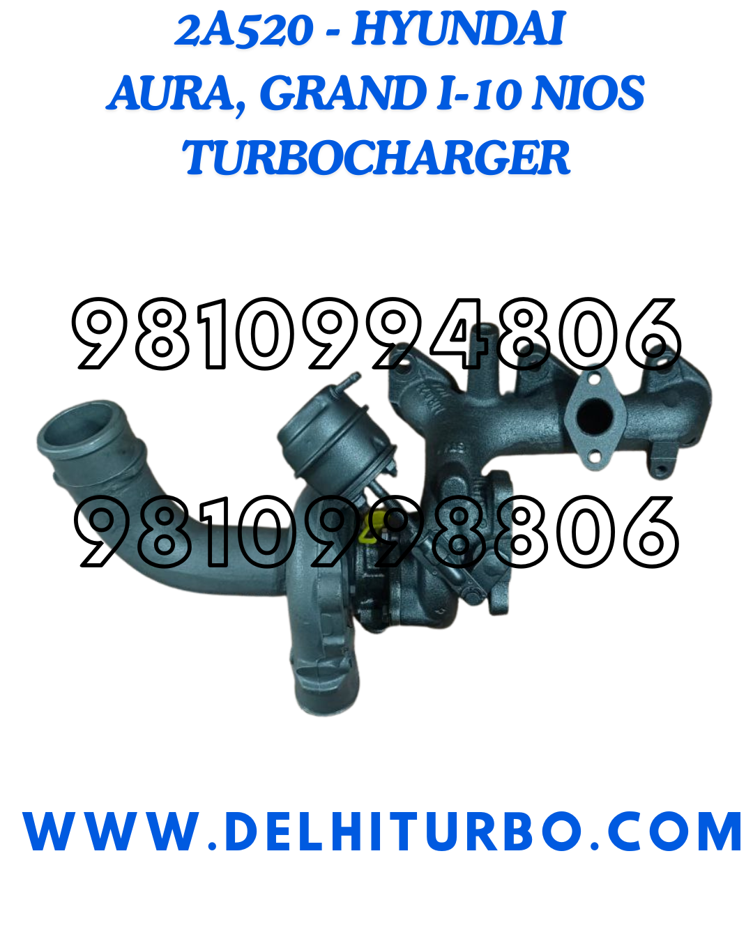 TURBOCHARGER HYUNDAI AURA, GRAND I10 NIOS 28201-2a520