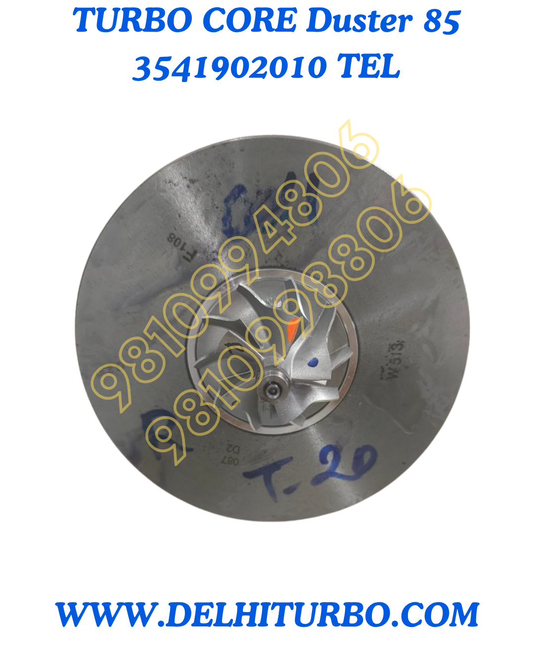 TURBO CORE RENAULT DUSTER 85 Bhp TEL 3541902010