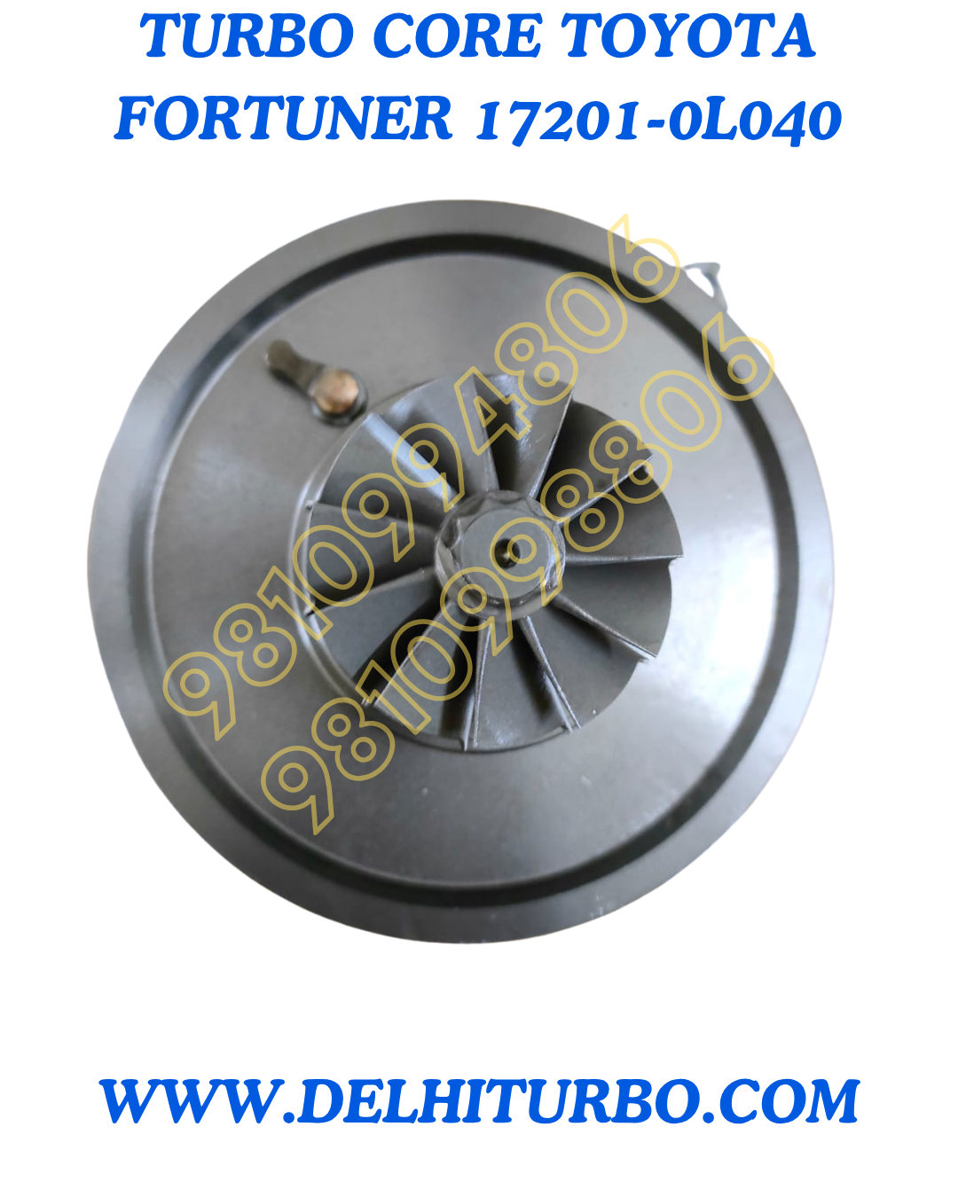 TURBOCHARGER CORE ASSEMBLY FOR TOYOTA FORTUNER 17201-0L040, 172010L040