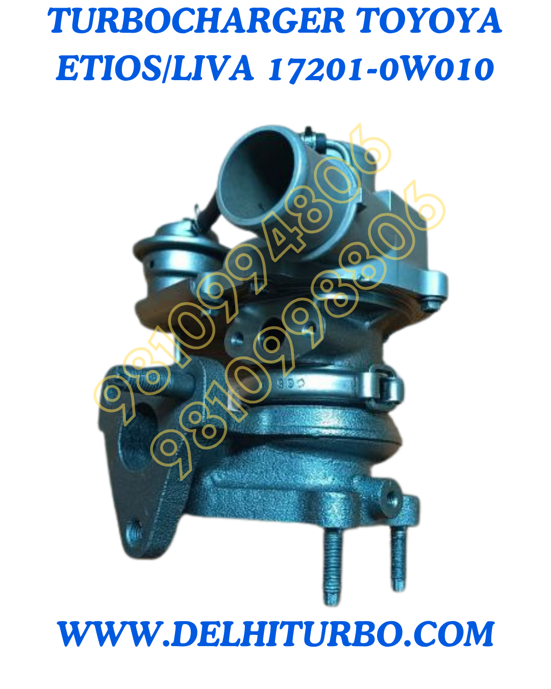 TURBOCHARGER FOR TOYOTA ETIOS/LIVA 17201-0W010