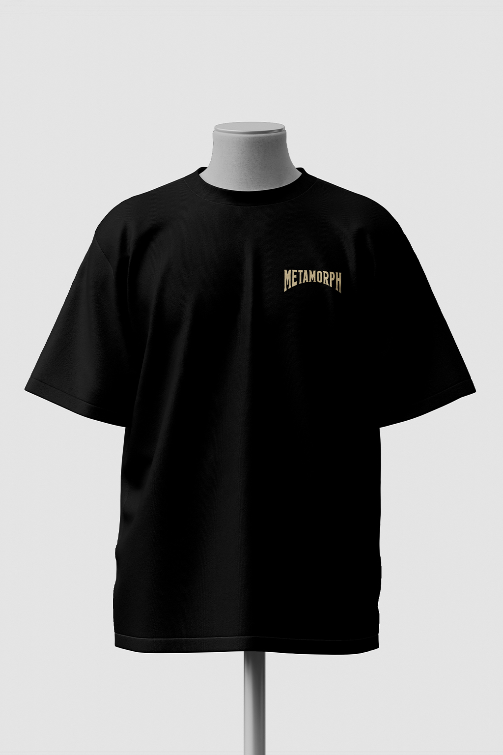 MetaMorph Oversized Black T-Shirt
