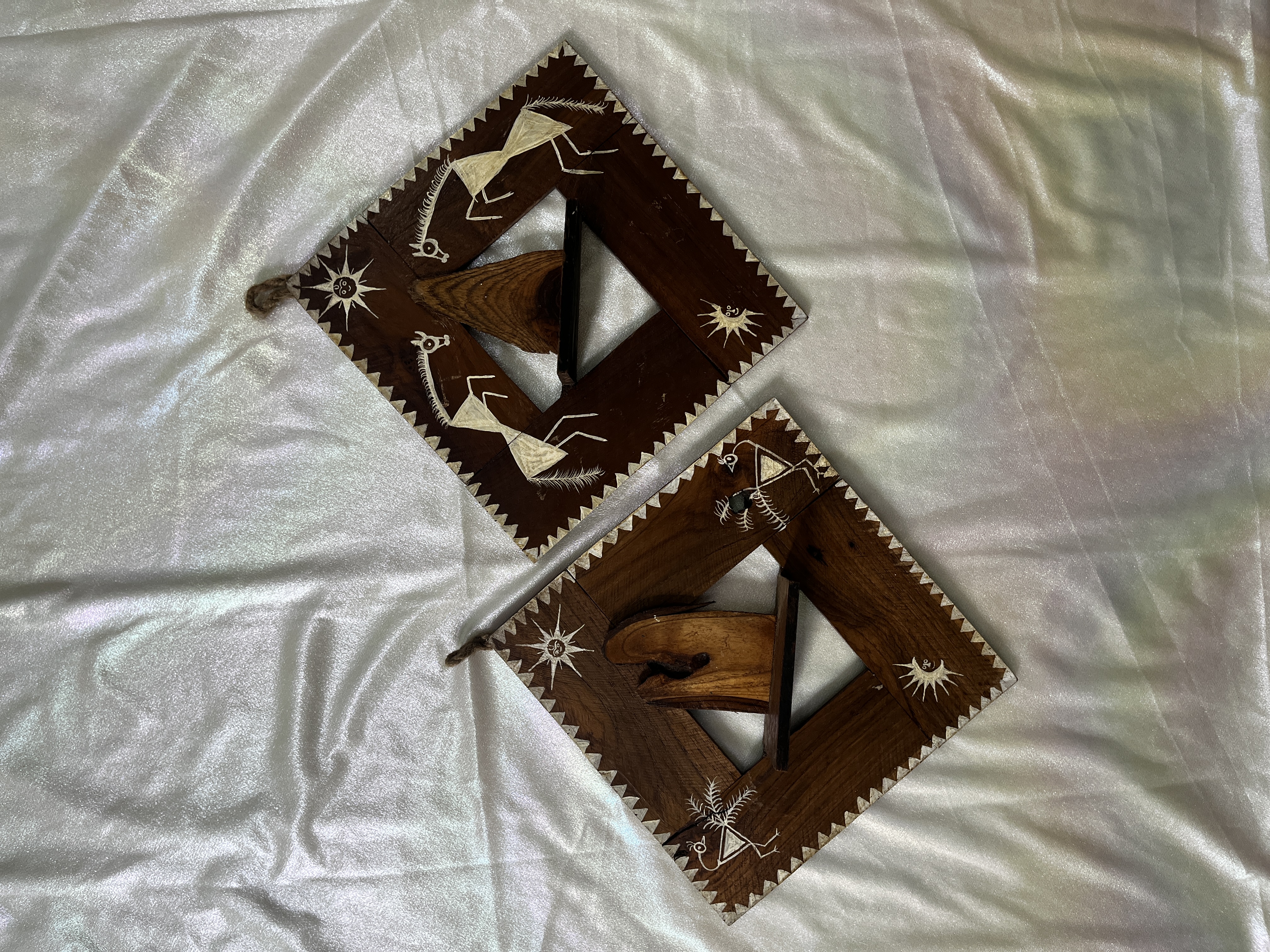 Wooden Wall Art Pair