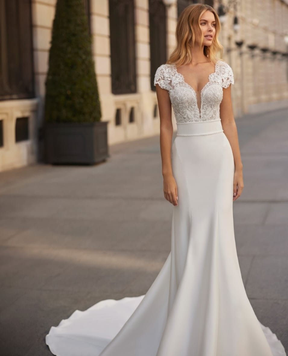 Vestido Novia Rosa Clará