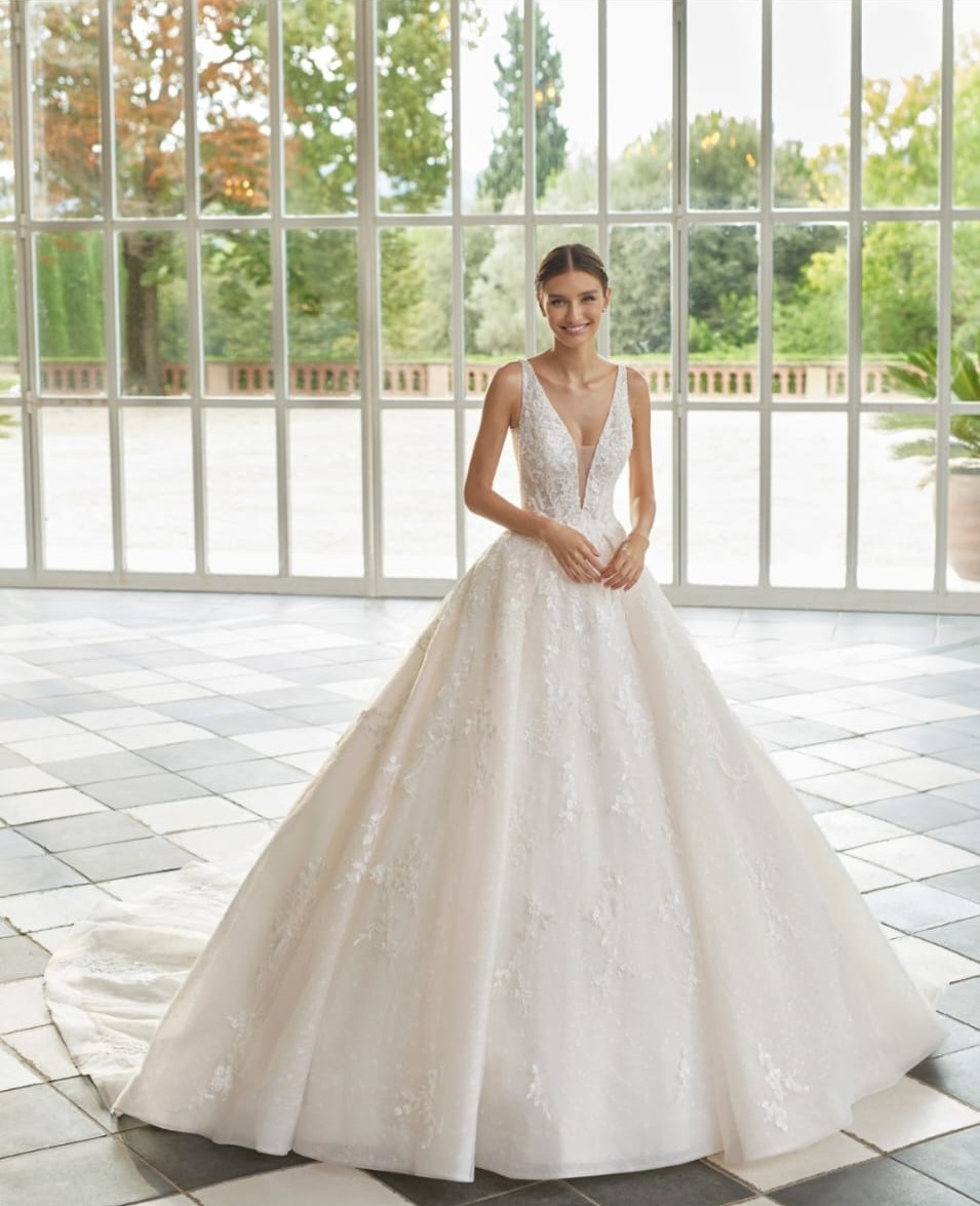 Vestido Novia Rosa Clará