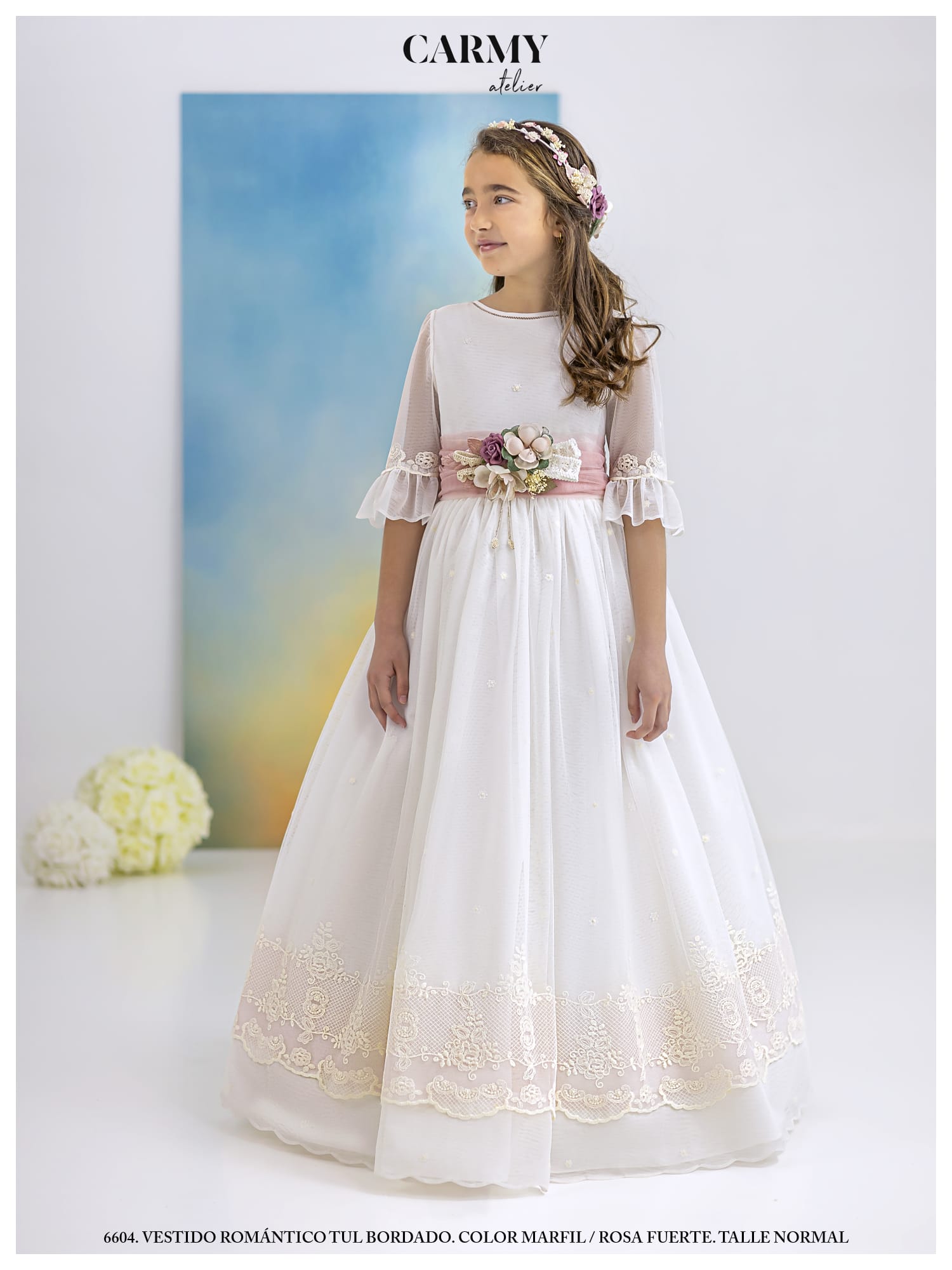 Vestido Comunión Niña Carmy